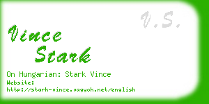 vince stark business card